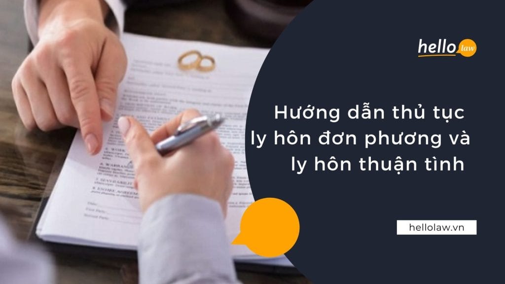 ly hôn đơn phuong, ly hôn thuận tình